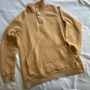 LL BEAN Men’s Quilted 1/4 Snap Mock Neck Pullover | Large Tall